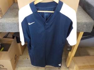 8 NIKE Dri-fit Navy with White Slee...