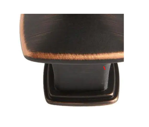 lot 118 image: Everbilt 1.21 in. Oil Rubbed Bronze Square Cabinet Knob (10-Pack) X 5 PACKS