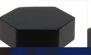 lot 120 image: GlideRite 1-12 in. Matte Black Solid Hexagon Cabinet Drawer Knobs (10-Pack)