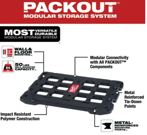 lot 202 image: Milwaukee PACKOUT Wall and Floor Mounting Plate