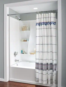 lot 41 image: Delta Classic 400 60 in. Left Drain Rectangular Alcove Bathtub in High Gloss White