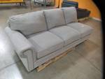 Abbyson Ferra Sectional Sofa ( Left Facing Sofa Pc OnlyMissing 2 Pcs Small Tear In Fabric) Model SK-5913-SEC-GRY, LAF SOFA