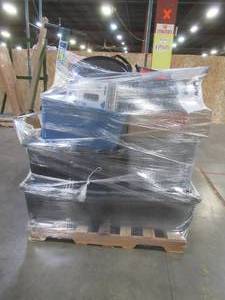 LARGE WHOLESALESALVAGE PALLET (Approximately 680 Pieces),  Of Tools, Lawn Mower parts, Lighting, and More
