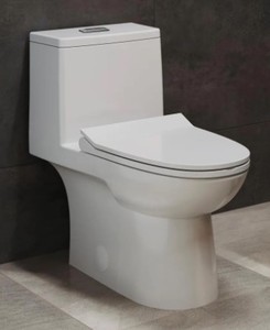 Swiss Madison Daxton 1-piece 1.11.6 GPF Dual Flush Elongated Toilet in White Seat Included - Missing Tank Top.