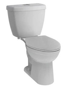 Delta Foundations 2-piece 1.1 GPF1.6 GPF Dual Flush Elongated Toilet in White, Seat Included. - Complete.