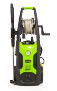 Greenworks 2000-PSI 13 Amp 1.2-GPM Electric Pressure Washer with Hose Reel, GPW2002 - Used, Works