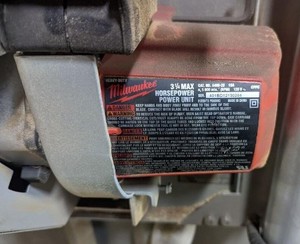 Milwaukee 15amp Panel Saw is used but works well. - One Bent Brace.
