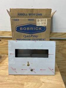lot 107 image: BOBRICK B-3013 - TrimLineSeries Recessed Seat Cover Dispenser