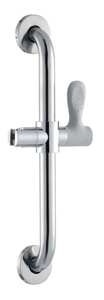 lot 44 image: GLACIER BAY 18 in. x 1-14 in. Concealed Screw ADA Compliant Grab Bar with Adjustable Hand Shower Holder in Chrome
