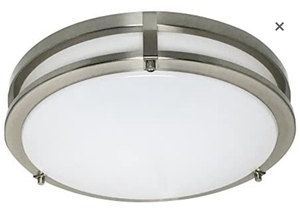 lot 28 image: DESIGN HOUSE  578641 Ripon 14.5 LED Ceiling Light, Satin Nickel