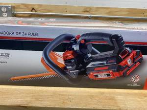 lot 35 image: DR Pro-62V 24 Hedge Trimmer with Battery and Charger