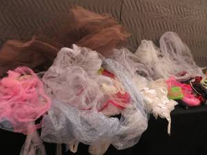 LARGE LOT OF NYLON NET AND TULLE