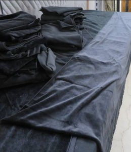BLACK VELVET & BLACK FLEECE RUNNERS AND MATERIAL