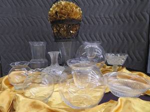 LOT OF MISC VASES.