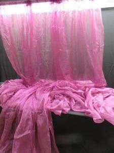 FUCHSIA SHIMMER ORGANZA CURTAINS (BACKDROP)