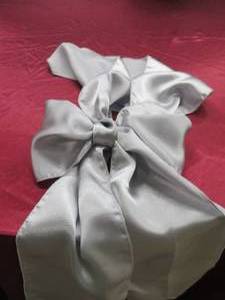 BURGUNDY SATIN ROUND LINENS PLUS