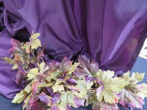 EGGPLANT EIMPERIAL TAFFETA CURTAINS