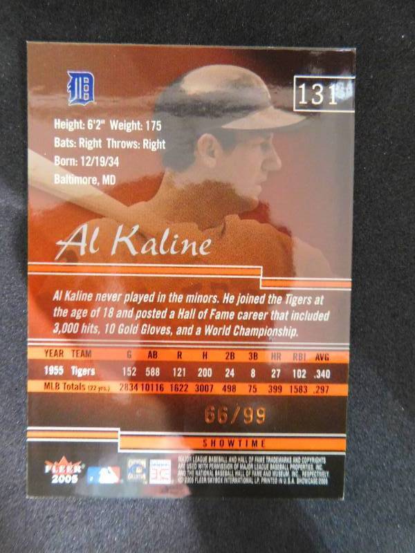 2005 Fleer Showcase Showtime Al Kaline #131 Serial #6699