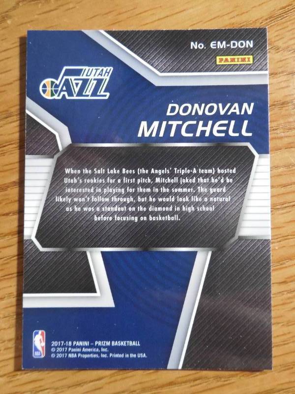 2017 Prizm Emergent Donovan Mitchell Rookie LK