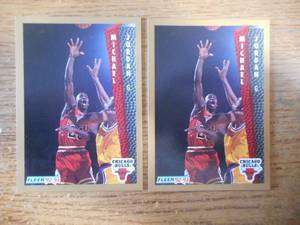 (2) 1992-93 Fleer Michael Jordan #32 HOFer GOAT