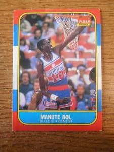 1986 Fleer Manute Bol Rookie #12 LK