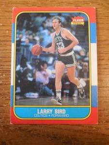 1986 Fleer Larry Bird #9 HOFer