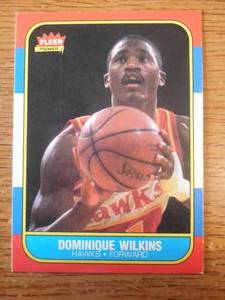 1986 Fleer Dominique Wilkins Rookie #121 HOFer