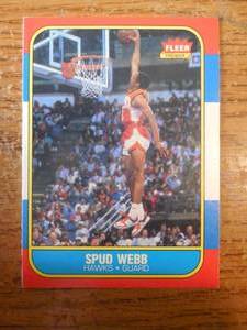 1986 Fleer Spud Webb Rookie #120