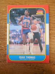 1986 Fleer Isiah Thomas Rookie #109 HOFer