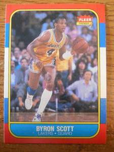 1986 Fleer Byron Scott Rookie #99