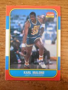 1986 Fleer Karl Malone Rookie #68 HOFer