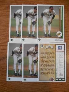 (6) 1989 Upper Deck John Smoltz Rookies #17 HOFer