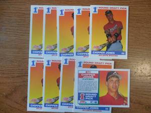 (10) 1991 Score Chipper Jones Rookies #671 HOFer