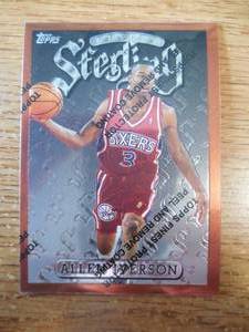 1996 Topps Finest Allen Iverson Rookie #240 HOFer