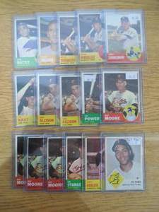 (16) 1963 Topps & Fleer Minnesota Twins Cards