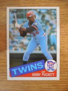 1985 Topps Kirby Puckett Rookie Card #536 HOFer