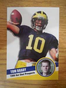 1999 Hot Shots Tom Brady Rookie Card LK