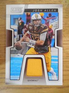 2019 Panini Score Josh Allen Rookie Jersey LK