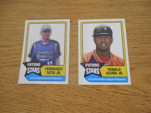 2015 & 2016 Hot Shots Ronald Acuna Jr. & Fernando Tatis Jr. Rookie Cards