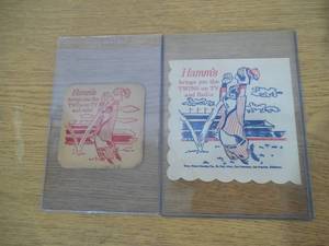 1960s Hamms Beer Minnesota Twins Beer Coaster And Napkin RARE