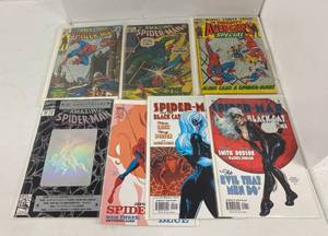 lot 30 image: Group Of Vintage Spiderman Comic Books 15 cent , 25 cent and more