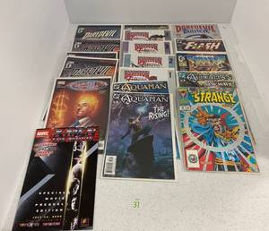 lot 37 image: Group Of Superhero Comic Books in Sleeve And Carded