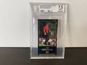 lot 75 image: Beckett Graded 7.5 Tiger Woods Trading Card