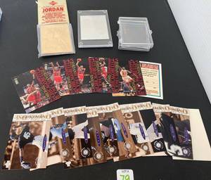 lot 79 image: Misc. Micheal Jordan Trading Cards