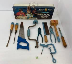 lot 90 image: Vintage Handy Andy Tool Set