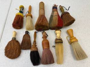 lot 92 image: Group Of Vintage Horse Hair Brushes