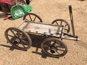 lot 5 image: Primitive Goat Cart