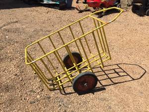 lot 25 image: Vintage Paper Route Delivery Cart