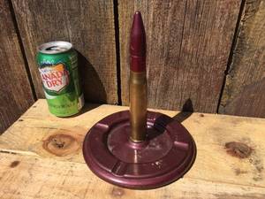 lot 35 image: Vintage WW2 20mm Souvenir LighterAsh Tray