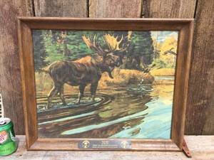 lot 55 image: Seagrams Moose By Bob Kuhn